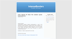 Desktop Screenshot of intensebowlers.com